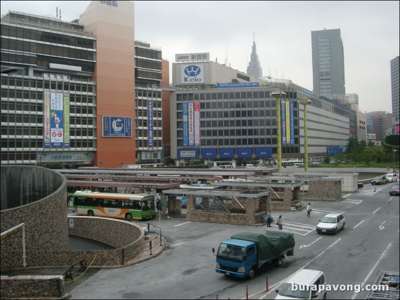 Shinjuku station area.