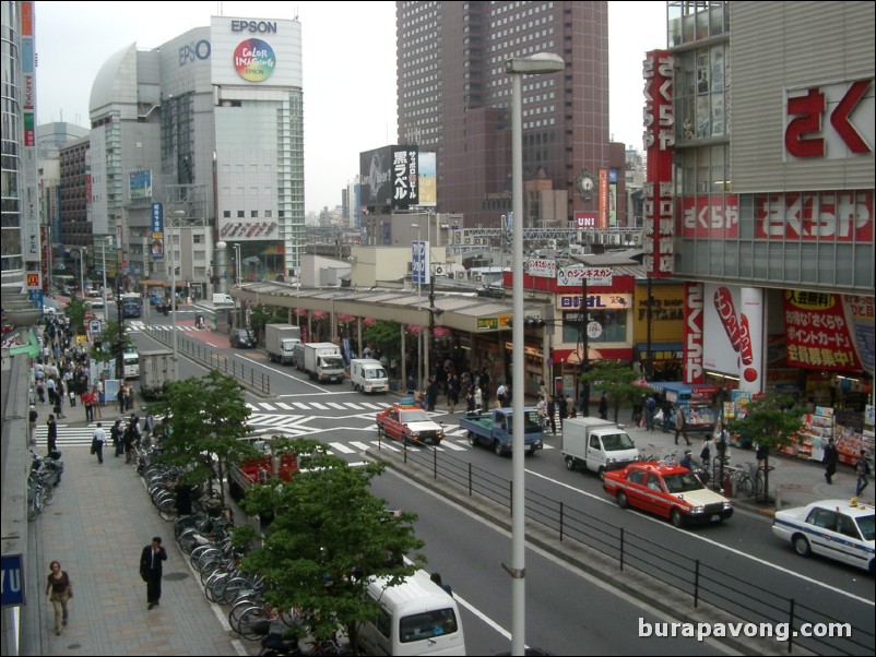 Shinjuku station area.