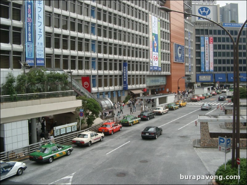 Shinjuku station area.