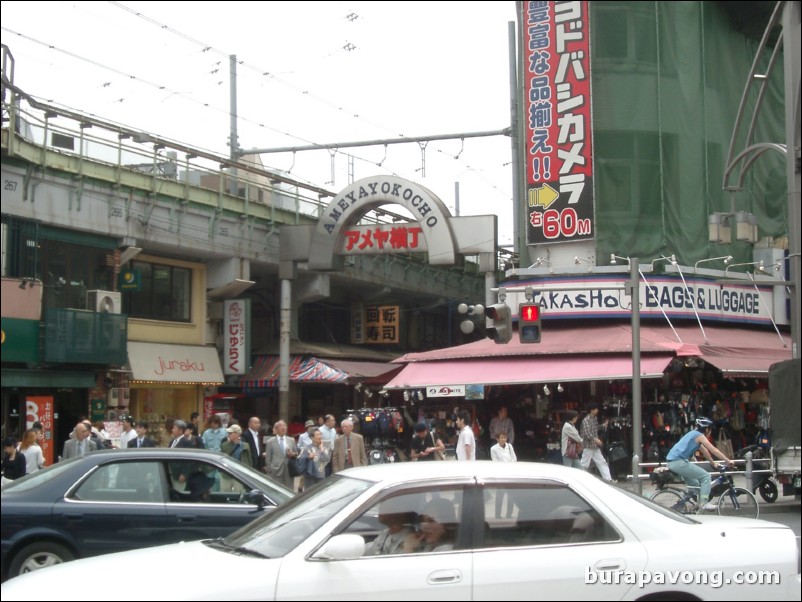 Ameyayokocho (Ameyoko Arcade).