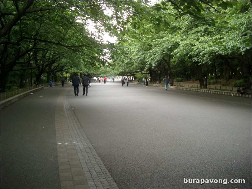 Ueno-koen (Ueno Park).