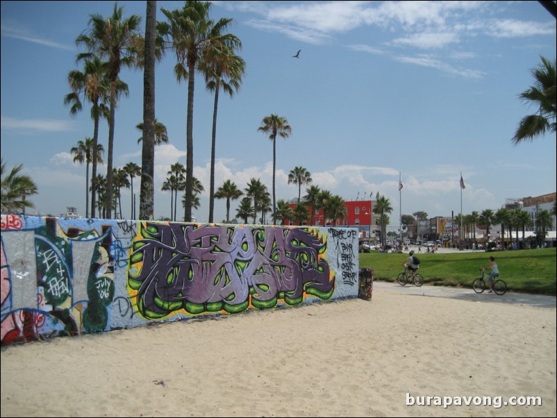 Venice Beach graffiti walls.