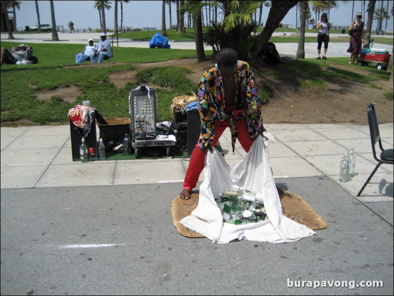 Venice Beach and Boardwalk.