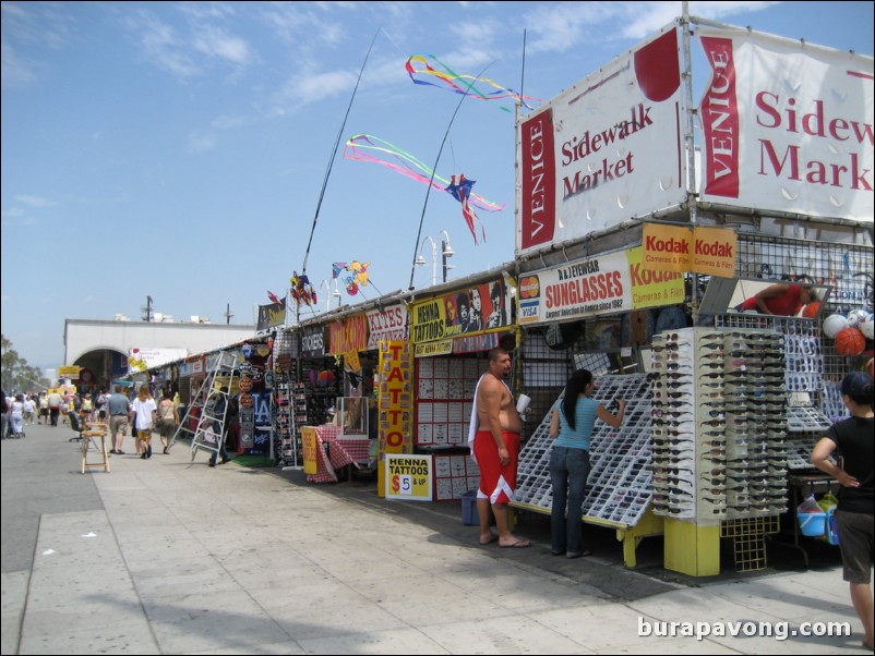 Venice Beach and Boardwalk.