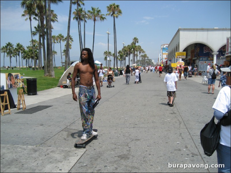 Venice Beach and Boardwalk.