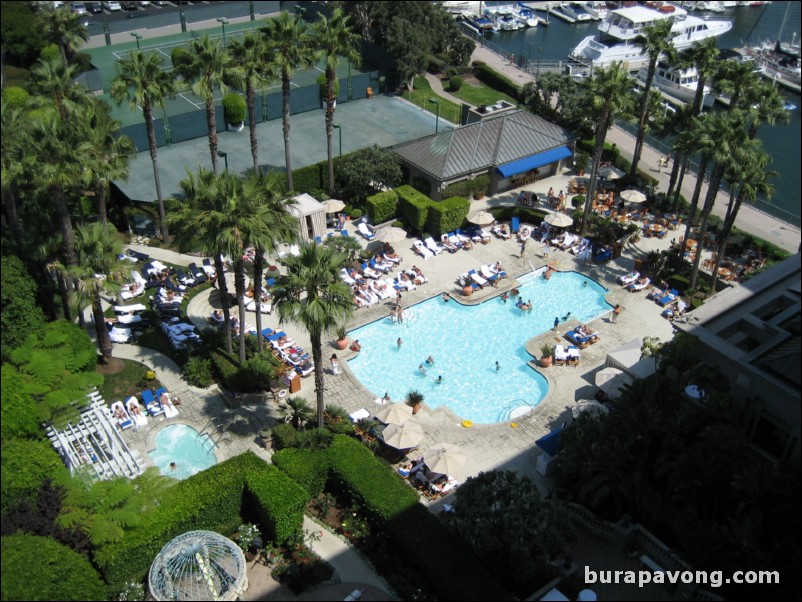 View from 10th floor of Ritz Carlton, Marina Del Ray.