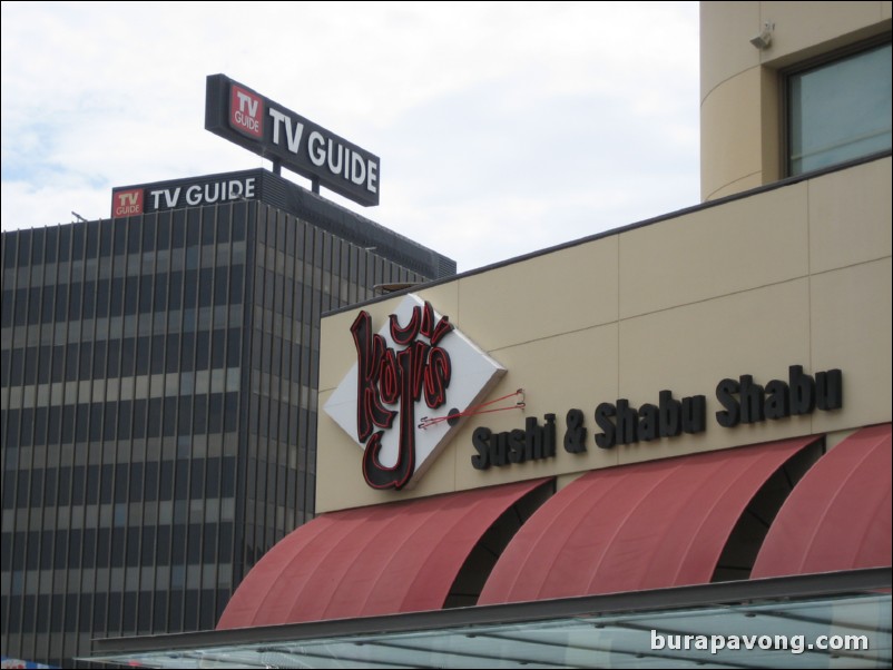 TV Guide headquarters from Hollywood and Highland Center.