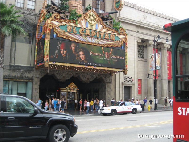 El Capitan Theatre on Hollywood Boulevard.