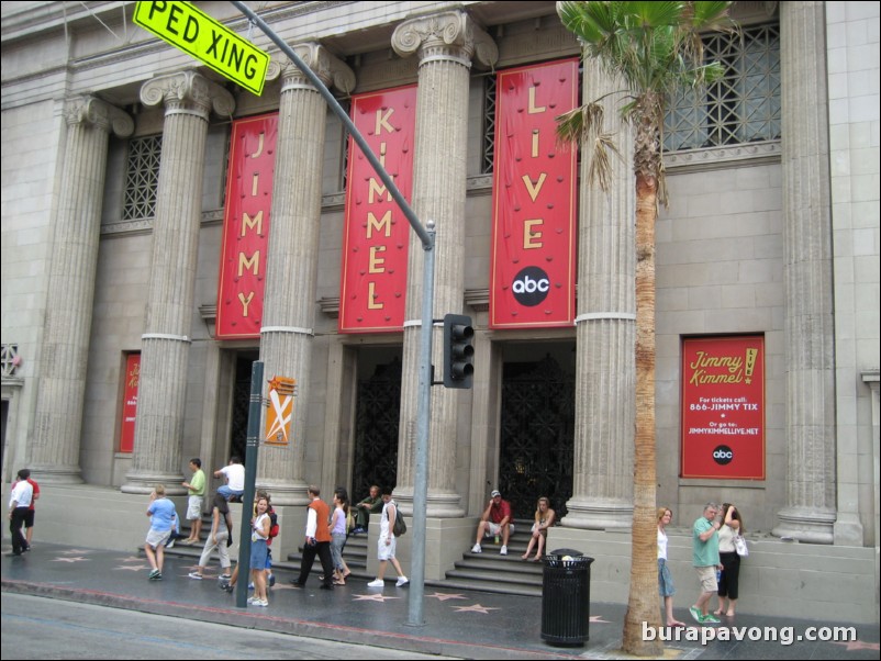 Location of Jimmy Kimmel Live in Hollywood.