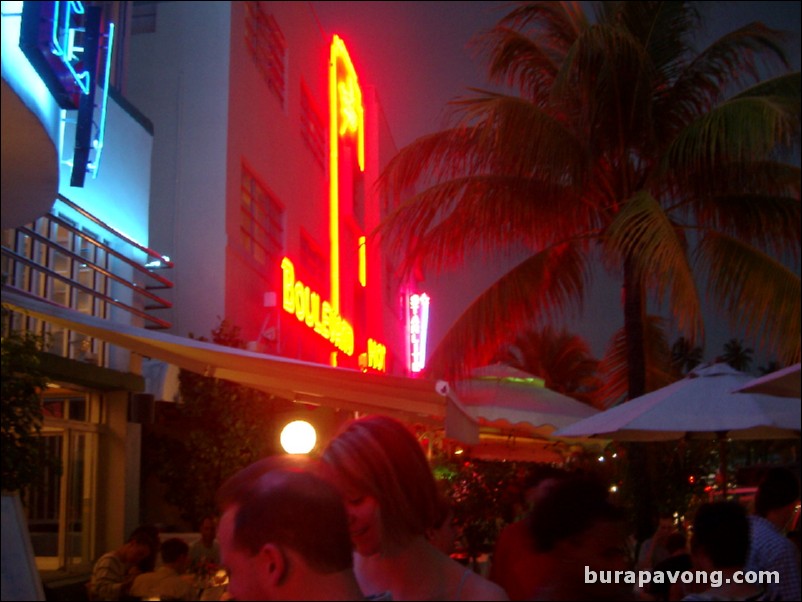 South Beach at night.