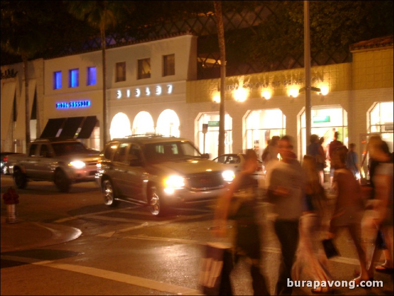 South Beach at night.