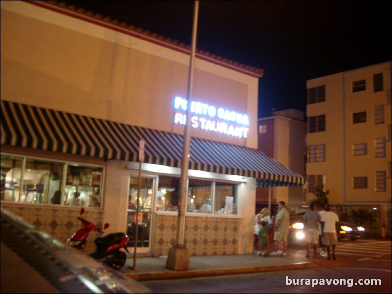 South Beach at night.