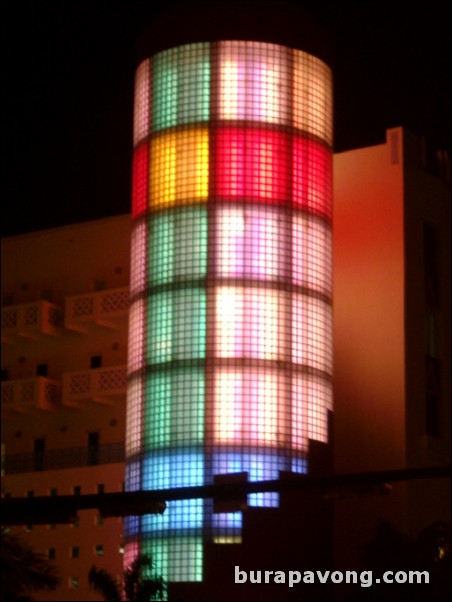 South Beach at night.