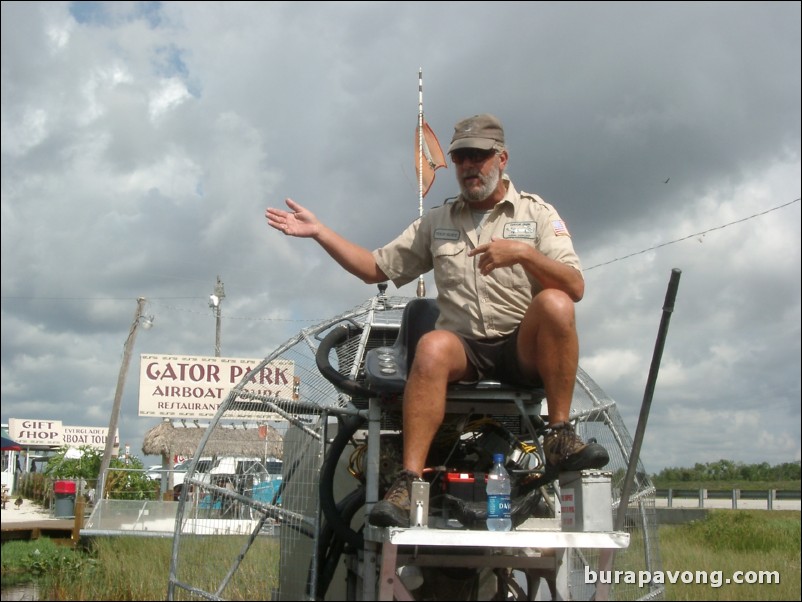 Airboat tour of the Florida Everglades.