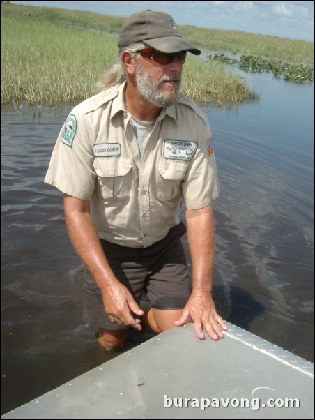 Airboat tour of the Florida Everglades.