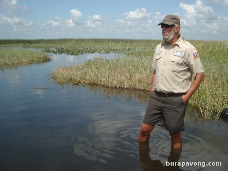 Airboat tour of the Florida Everglades.