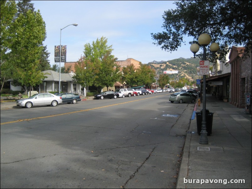 Downtown Calistoga.