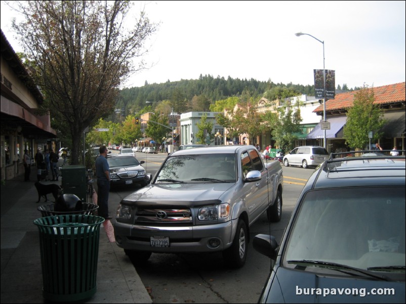 Downtown Calistoga.