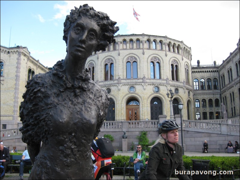 Stortinget, the seat of Norway's parliament.