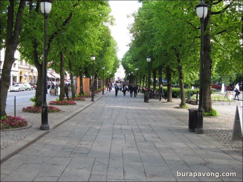 Karl Johans gate, the main street of Oslo.