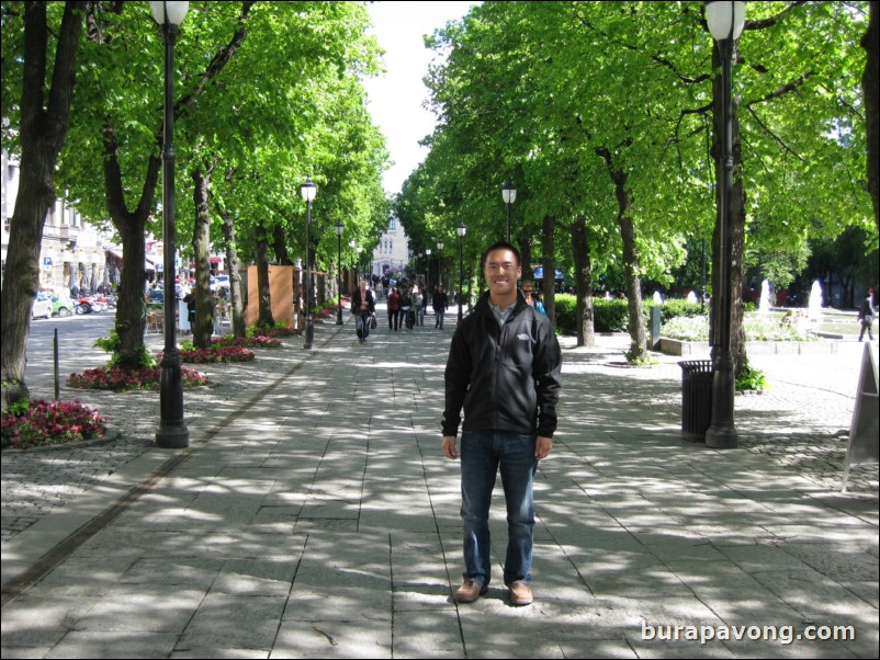 Karl Johans gate, the main street of Oslo.