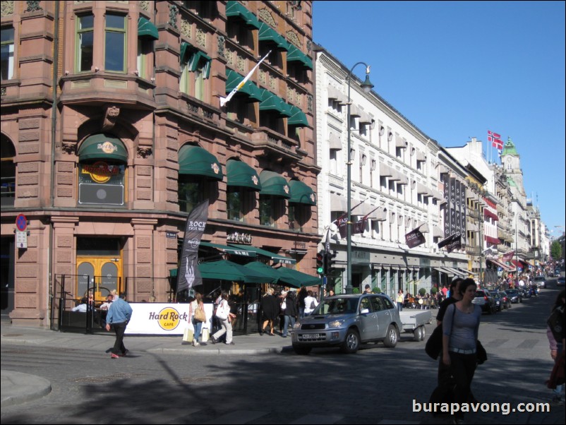 Karl Johans gate, the main street of Oslo.