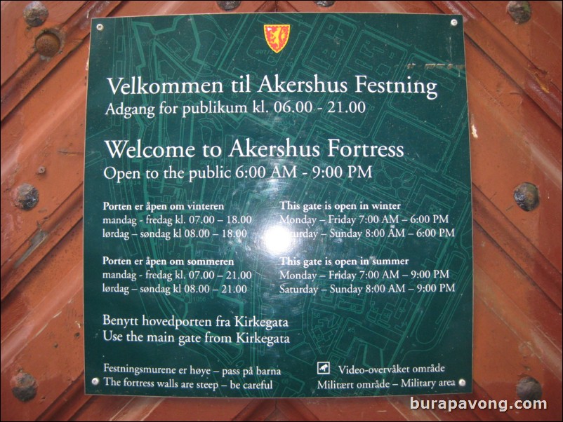 Akershus Fortress.