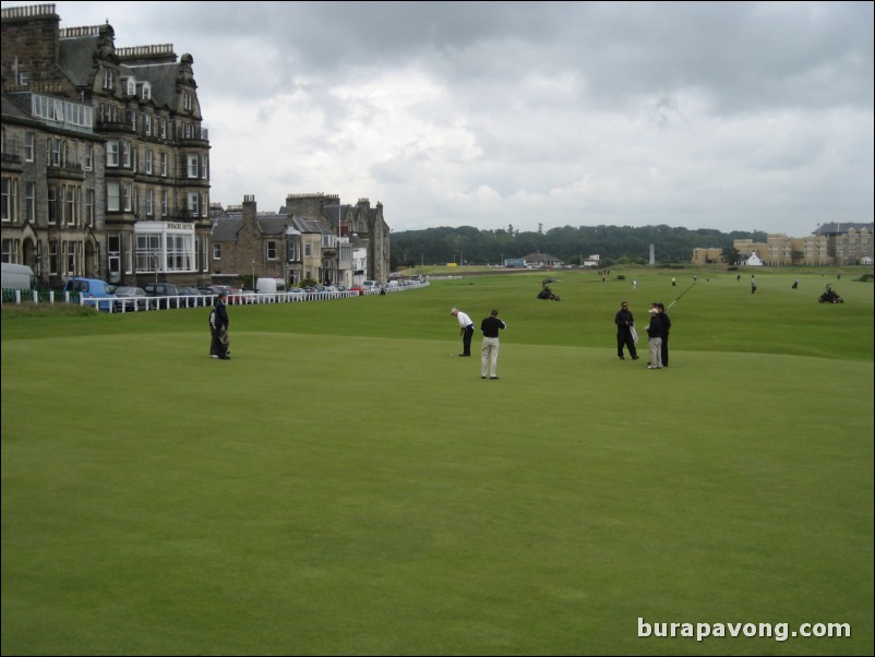 18th green.