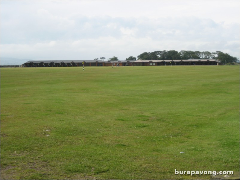 Sunday on The Old Course.  Driving range.