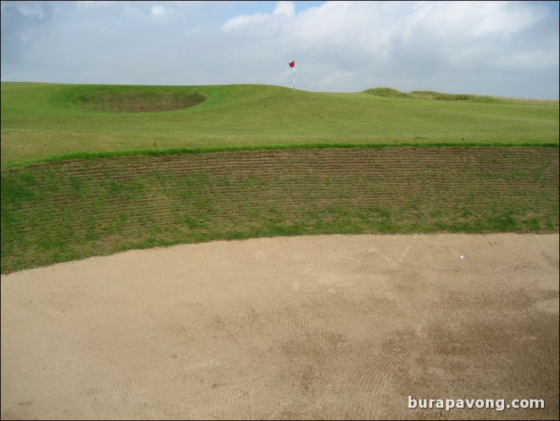 In the enormous Shell bunker at No. 11.