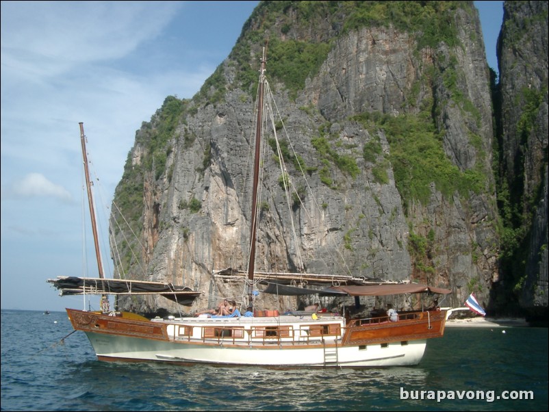 Island hopping around Phi Phi Island.