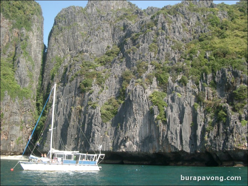 Island hopping around Phi Phi Island.