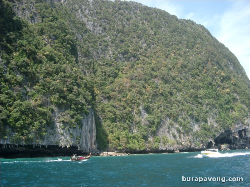 Island hopping around Phi Phi Island.