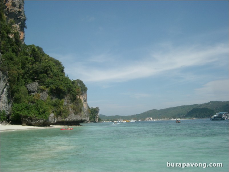 Island hopping around Phi Phi Island.