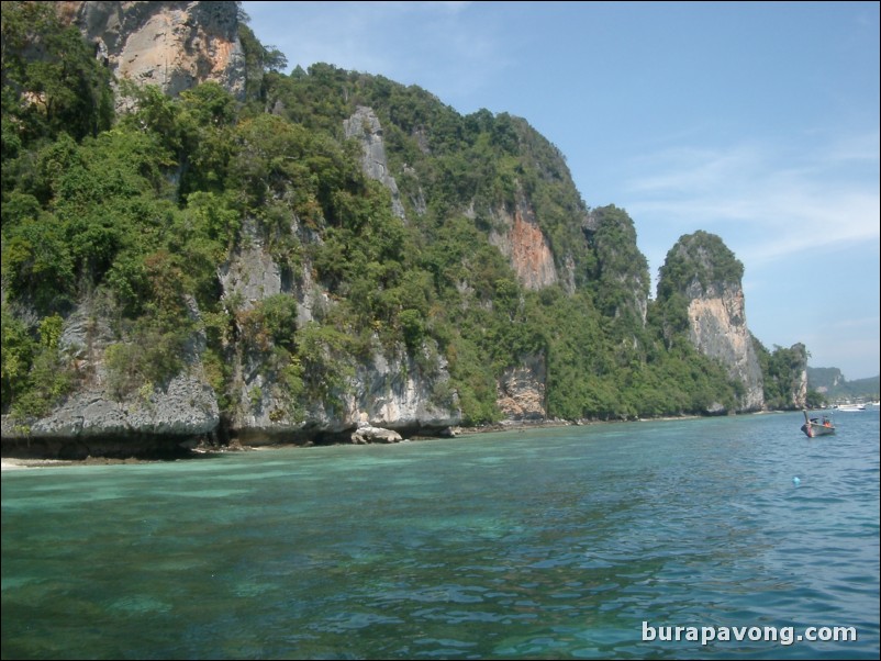 Island hopping around Phi Phi Island.