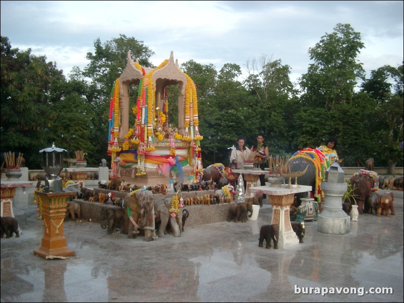 An elephant shrine, Laem Phrom Thep.