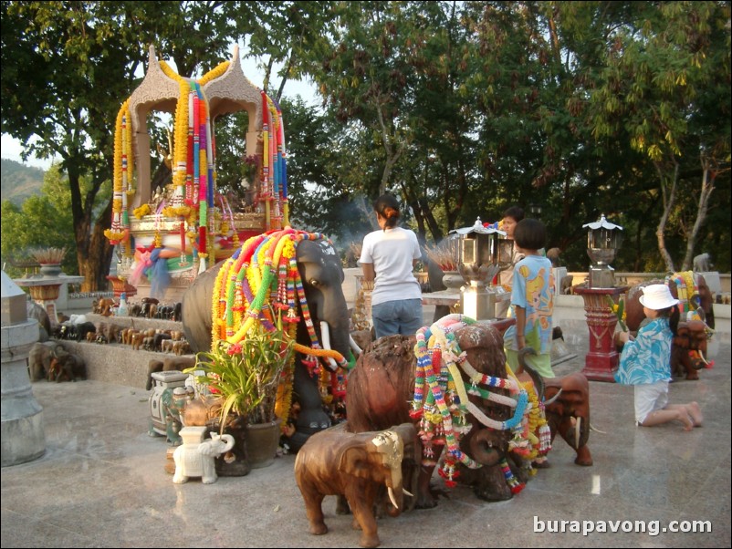 An elephant shrine, Laem Phrom Thep.