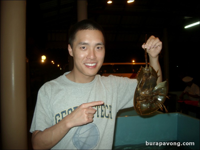 Kan Eng Restaurant on Chalong Bay. Crayfish.