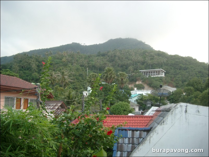 Some homes behind the resort.