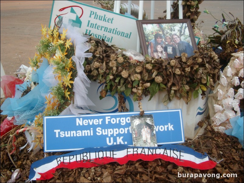 A small memorial in Khao Lak, one year after the tsunami.