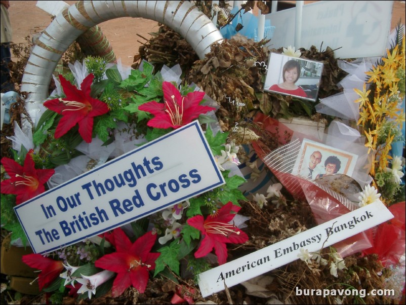 A small memorial in Khao Lak, one year after the tsunami.