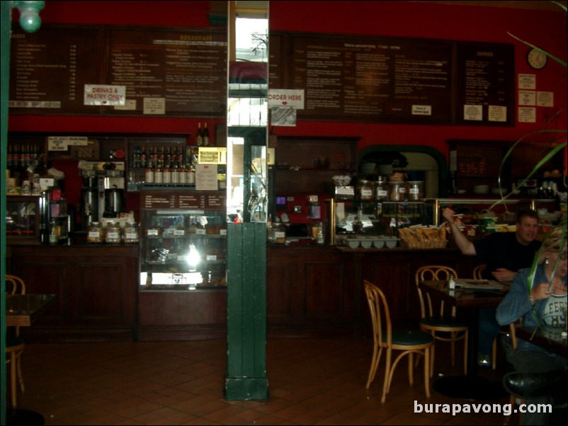 Inside of People's Cafe. Good sandwiches.