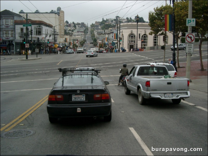 Castro District. Castro theater in the distance.