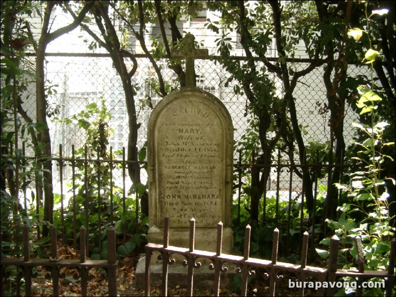 The graveyard at Mission Dolores, seen in the movie Vertigo.