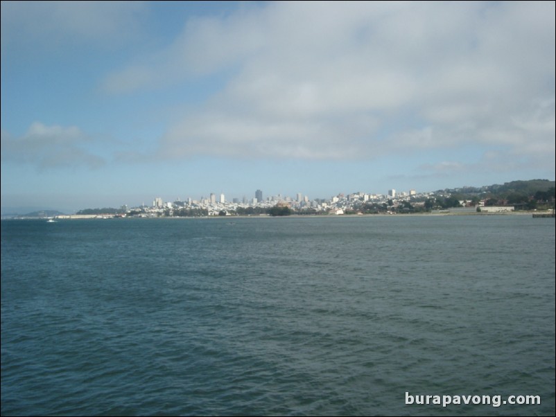 View of downtown San Francisco from Fort Point.