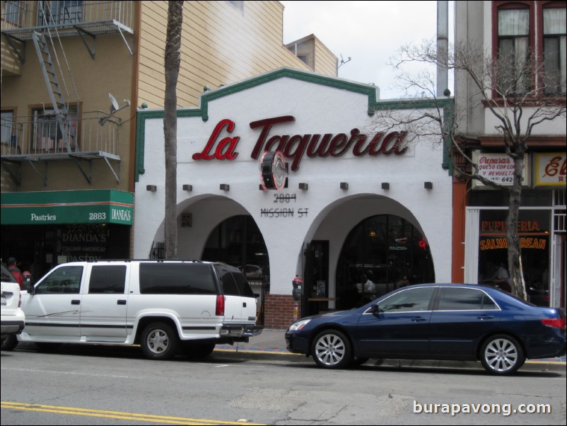 La Taqueria in the Mission.