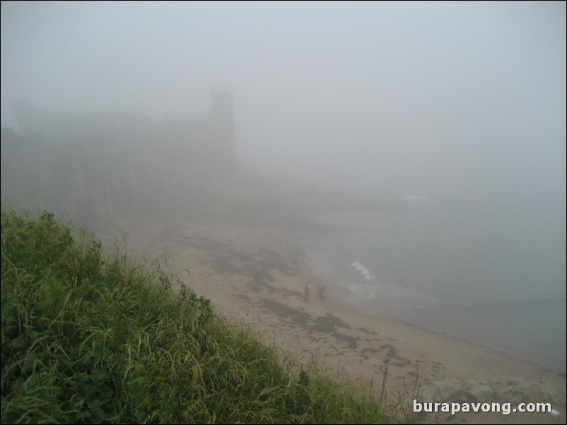 Foggy St. Andrews Castle.