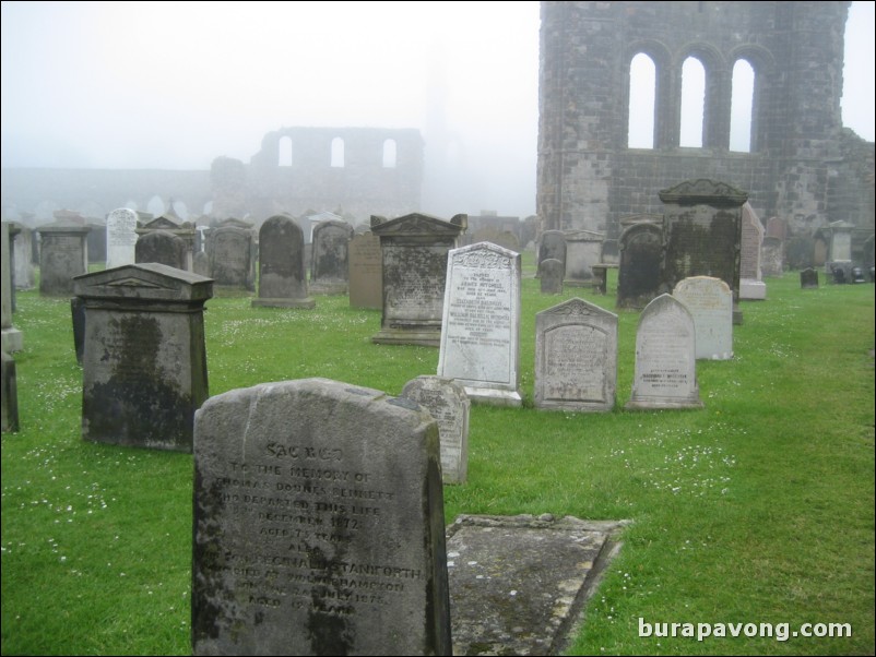 St. Andrews Cathedral, ruins and cemetary.