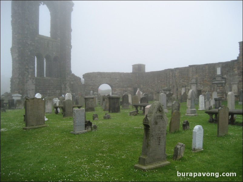 St. Andrews Cathedral, ruins and cemetary.