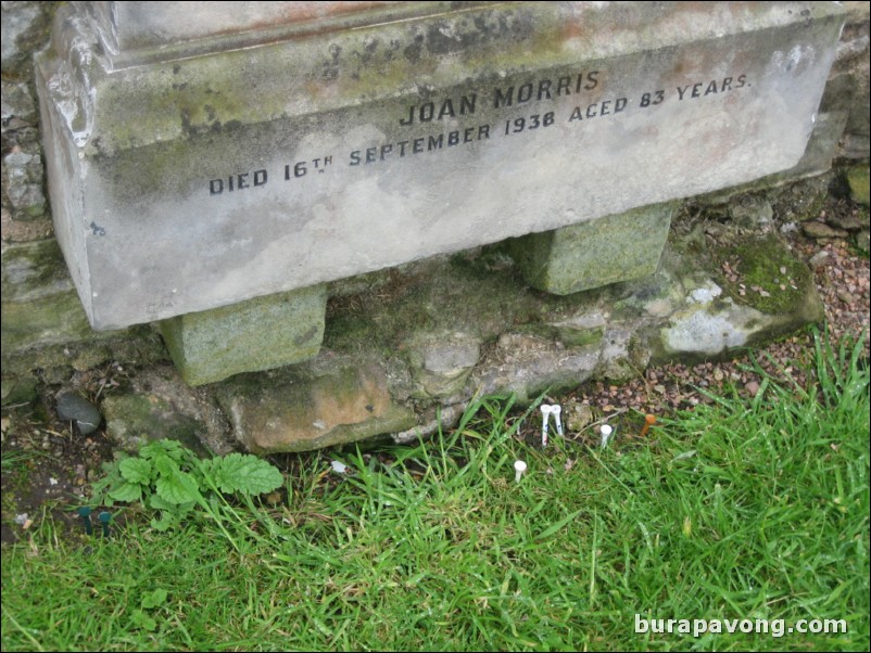 Grave of Old Tom Morris and Young Tom Morris.